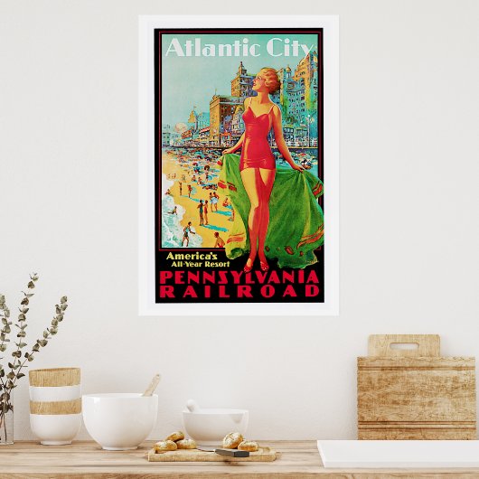 Atlantikstadt Poster (Küche)