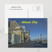 Atlantikstadt Postkarte (Vorne/Hinten)