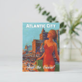 Atlantikstadt Postkarte (Stehend Vorderseite)