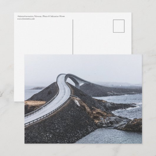 Atlantikstraße Postkarte (Vorne/Hinten)