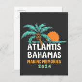 Atlantis Bahamas Making Erinnerungen 2025 Einladungspostkarte (Vorne/Hinten)