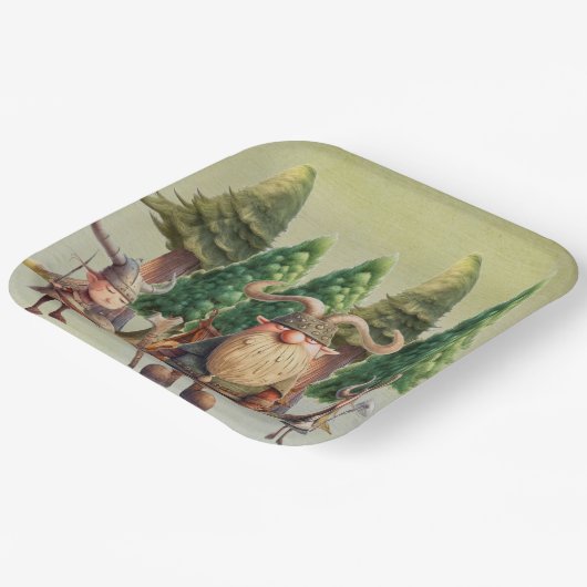 Atlantis Die verlorene Papiertafel Pappteller (Gewinkelt)