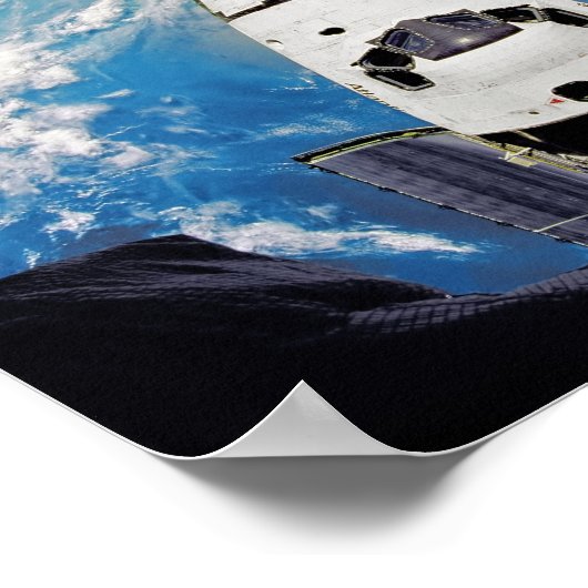 Atlantis Earth Orbit Poster (Ecke)