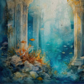 Atlantis im Meer Seidenpapier