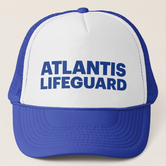 ATLANTIS LIFEGUARD Slogan LKW-Hut Truckerkappe (Vorderseite)