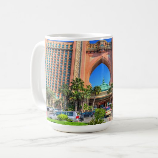 Atlantis-Palmen-Hotel Dubai Kaffeetasse (Vorderseite Links)