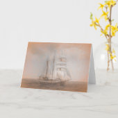 Atlantis Segelschiff da Vinci Karte (Gelbe Blume)