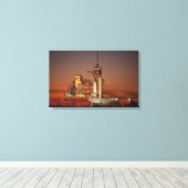 Atlantis Space Shuttle-Start der NASA Leinwanddruck (Insitu (Holzboden))