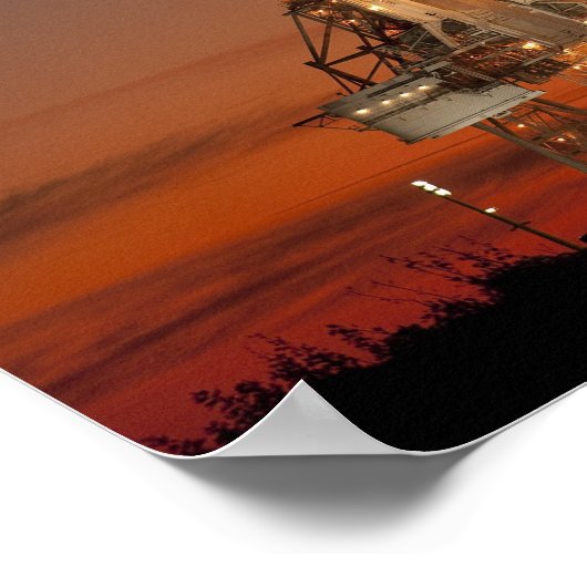 Atlantis Space Shuttle-Start der NASA Poster (Ecke)