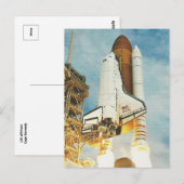Atlantis-Start von Cape Kennedy Postkarte (Vorne/Hinten)