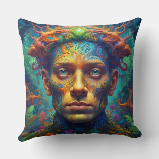 Atlantis Throw Fantasy Pillow Kissen (Rückseite)
