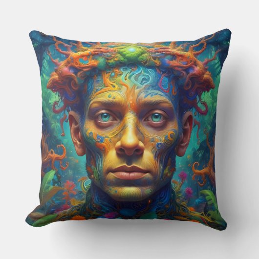 Atlantis Throw Fantasy Pillow Kissen (Vorderseite)