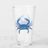 Atlantische blaue Krabben-Glas-Trommel Glas (Rückseite)