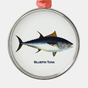 Atlantische Bluefin-Thunfisch-Verzierung Silbernes Ornament