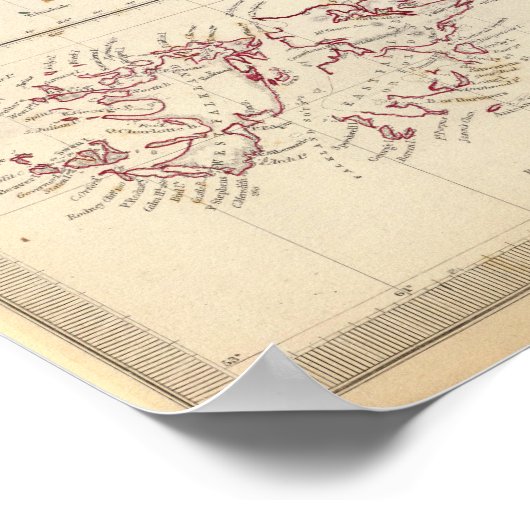 Atlantische Inseln Poster (Ecke)