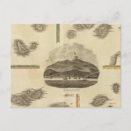Atlantische Inseln Postkarte (Vorderseite)