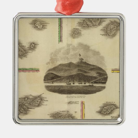 Atlantische Inseln Silbernes Ornament (Vorne)