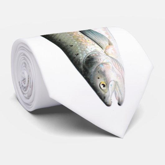 Atlantische Lachs-Fische Krawatte (Gerollt)