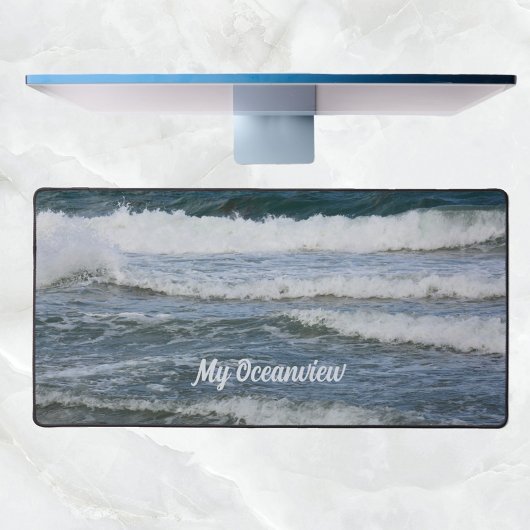 Atlantische Ozeanwellen Fotografisch Schreibtischunterlage