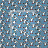 Atlantische Papageientaucher blau Stoff (Kachel)