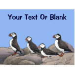 Atlantische Puffen<br><div class="desc">Puffins in der Erholung auf den Felsen. Fügen Sie Ihren eigenen Text hinzu. Der Atlantische Puffin (Fratercula arctica) füttre vor allem durch Tauchen im Wasser. Sie züchten sich in großen Kolonien auf Küstensteilküsten oder vor der Küste gelegenen Inseln im Nordatlantik. Puffins vergossen die farbenfrohen äußeren Teile ihrer Rechnungen nach der...</div>