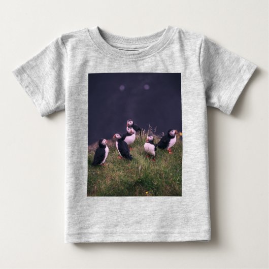 Atlantische Puffen Baby T-shirt (Vorderseite)