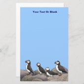 Atlantische Puffen Briefpapier (Vorne/Hinten)