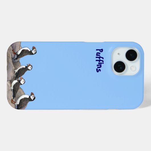 Atlantische Puffen Case-Mate iPhone Hülle (Rückseite (Horizontal))