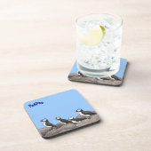 Atlantische Puffen Getränkeuntersetzer (Rechte Seite)