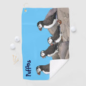 Atlantische Puffen Golfhandtuch (Insitu)