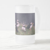 Atlantische Puffen Mattglas Bierglas (VorderseiteRechts)