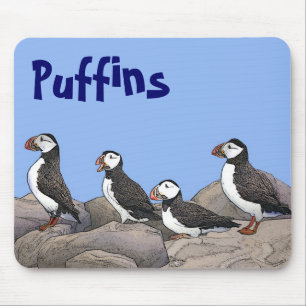 Atlantische Puffen Mousepad