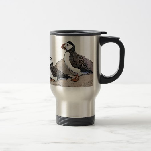Atlantische Puffen Reisebecher (Rechts)
