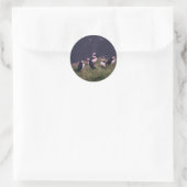 Atlantische Puffen Runder Aufkleber (Tasche)