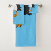 Atlantische Puffsillustrierung Badhandtuch Set (Insitu)