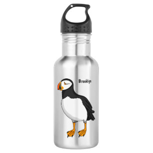 Atlantische Puffsillustrierung Edelstahlflasche