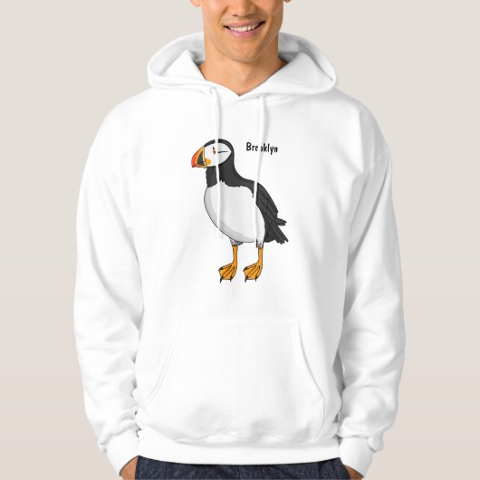 Atlantische Puffsillustrierung Hoodie (Vorderseite)