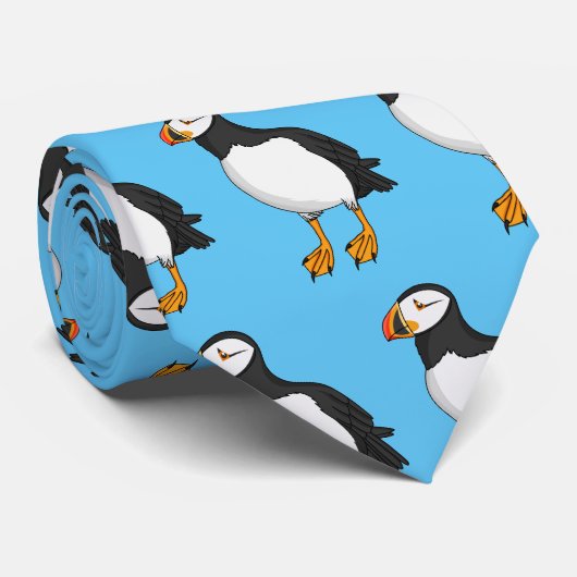Atlantische Puffsillustrierung Krawatte (Gerollt)