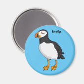 Atlantische Puffsillustrierung Magnet (Vorderseite/Rückseite)