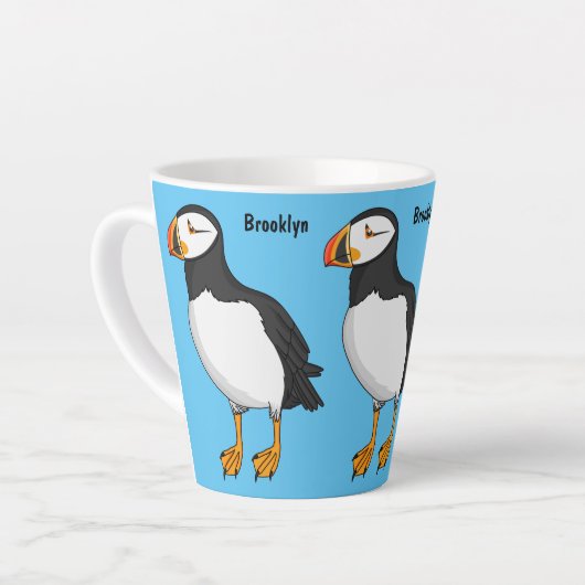 Atlantische Puffsillustrierung Milchtasse (Linke Ecke)