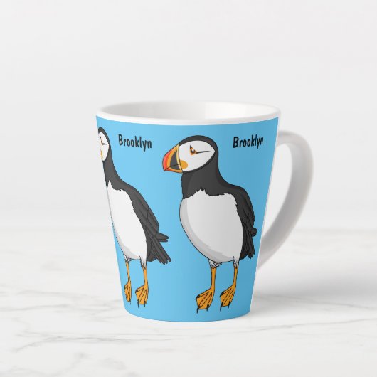 Atlantische Puffsillustrierung Milchtasse (Rechte Ecke)