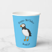 Atlantische Puffsillustrierung Pappbecher (Rückseite)