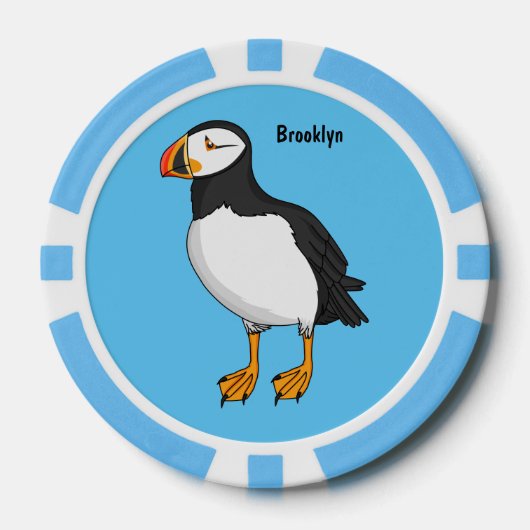Atlantische Puffsillustrierung Pokerchips (Vorderseite)