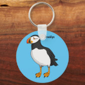 Atlantische Puffsillustrierung Schlüsselanhänger (Vorderseite)