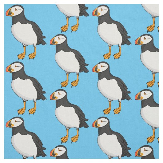 Atlantische Puffsillustrierung Stoff (Muster)