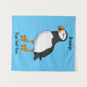 Atlantische Puffsillustrierung Wandteppich (Vorderseite (Horizontal))
