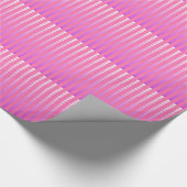 Atlantische Punkte - rosa und orchid Geschenkpapier (Ecke)