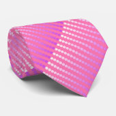 Atlantische Punkte - rosa und orchid Krawatte (Gerollt)