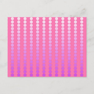 Atlantische Punkte - rosa und orchid Postkarte