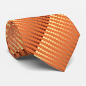 Atlantische Punkte - Rost und Gold Krawatte (Gerollt)